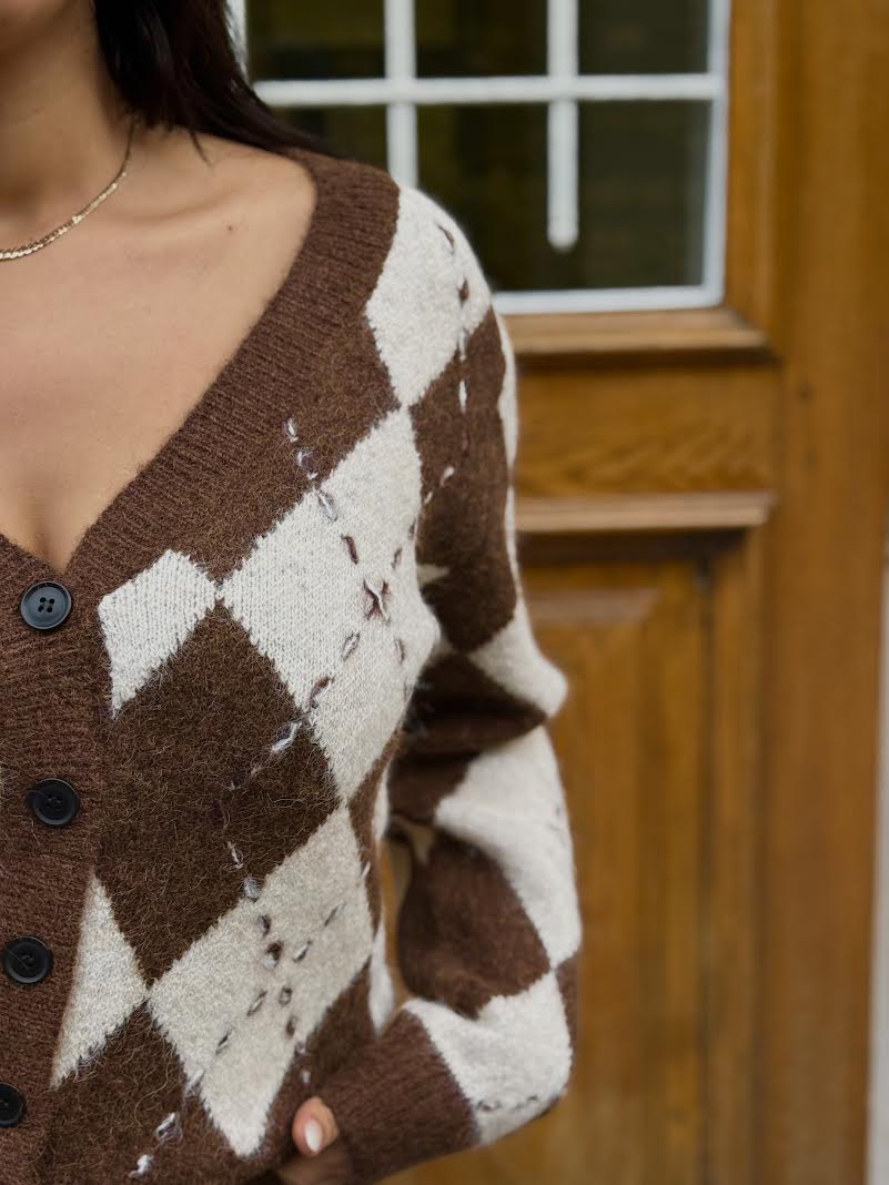 Pull SOFIA - Écrue/marron.