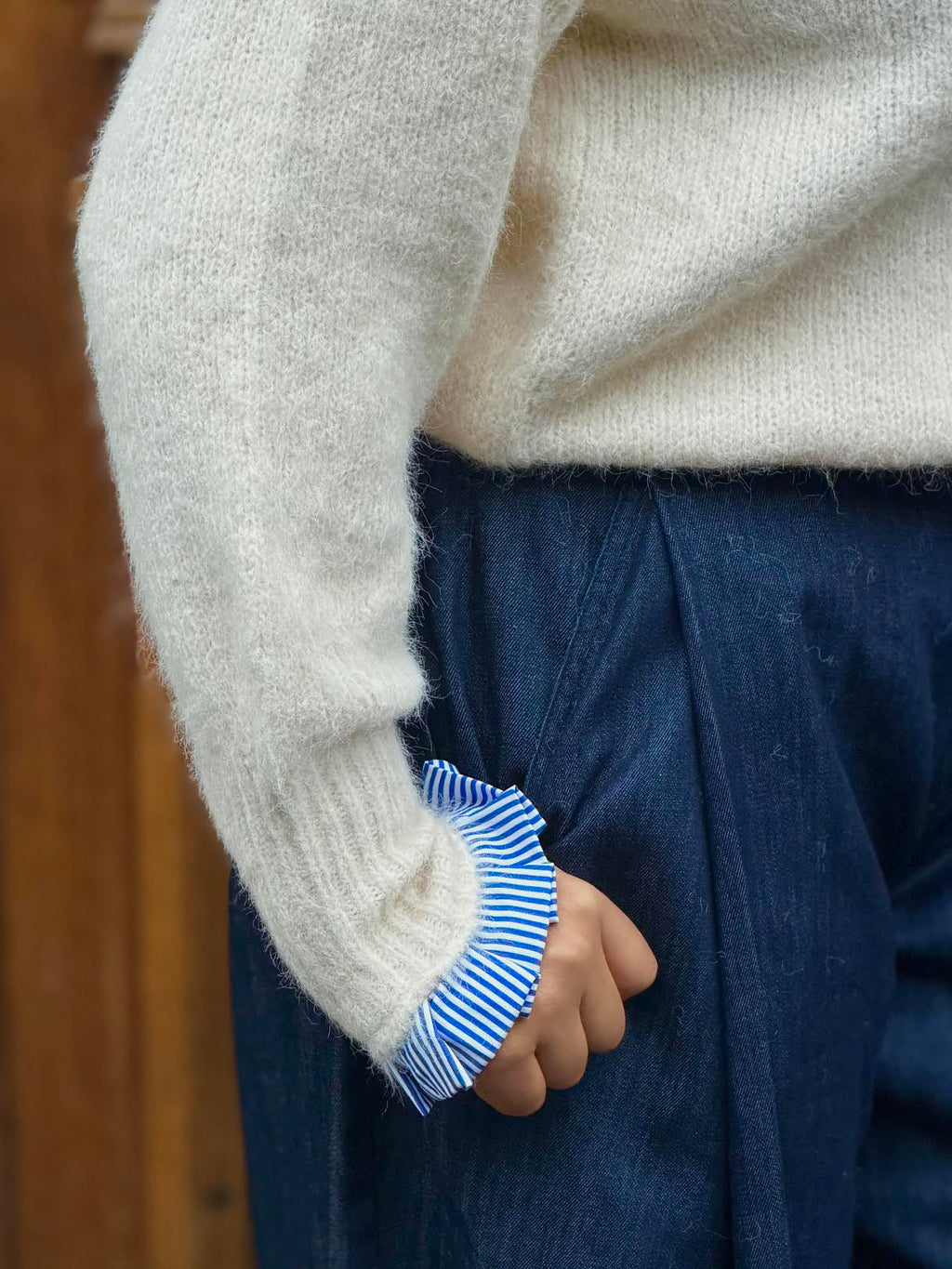 Pull CHARLOTTE - Bleu/Blanc