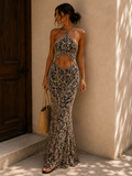 Robe SOURAYA - beige/noir