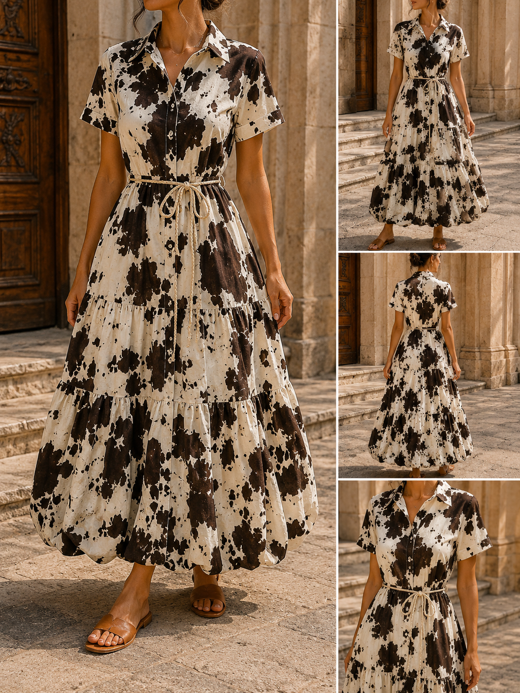 Robe LEYLA - marron/beige