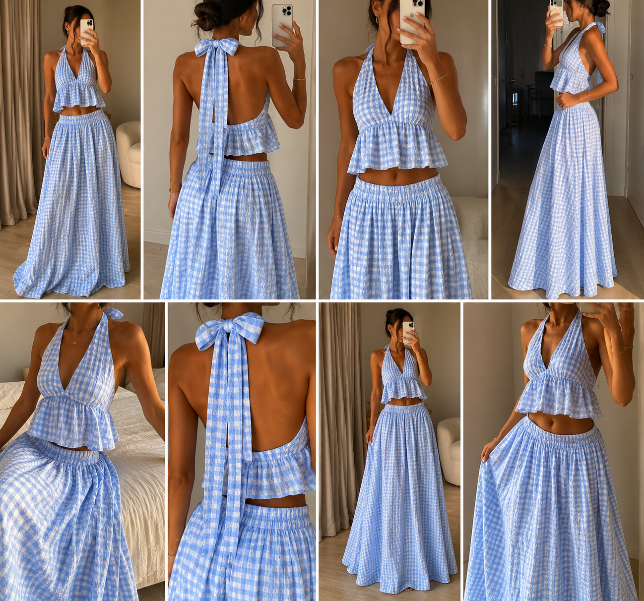 Ensemble MANON - bleu/blanc