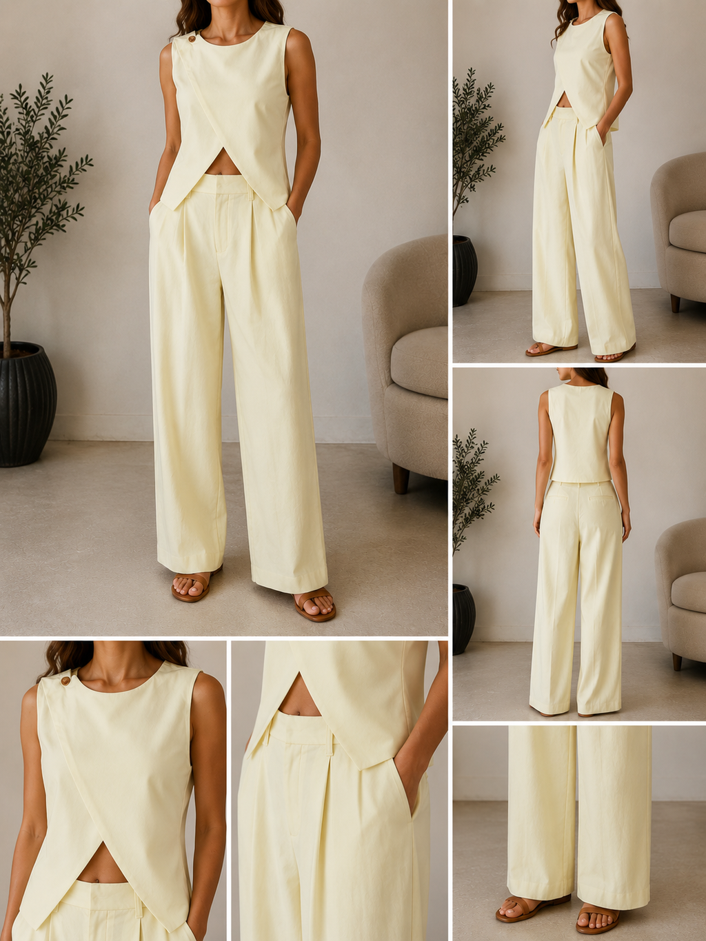 Ensemble AMBER - jaune beurre
