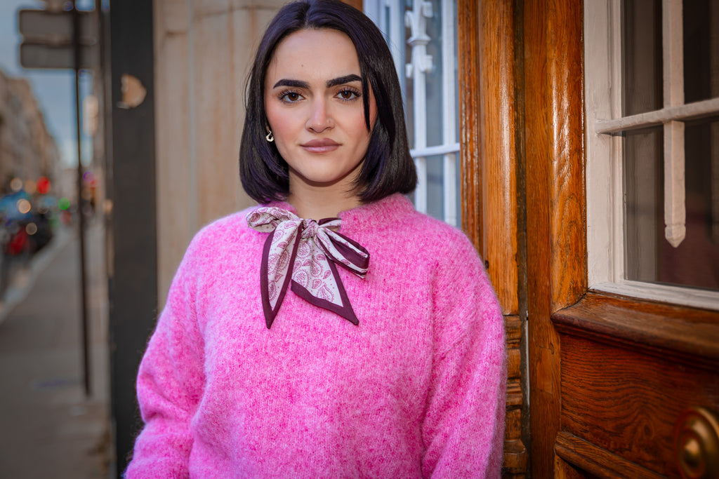 Pull LISA rose/bordeaux.