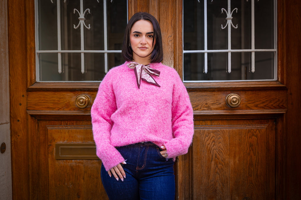 Pull LISA rose/bordeaux.