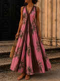 Robe RITA - rose/marron