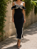 Robe JASMINE - blanc/noir