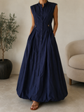 Robe FLORA - bleu marine