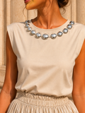 T-shirt YASMINE - beige