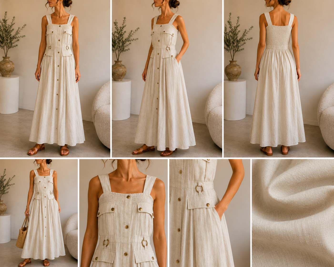 Robe NAHILA - beige