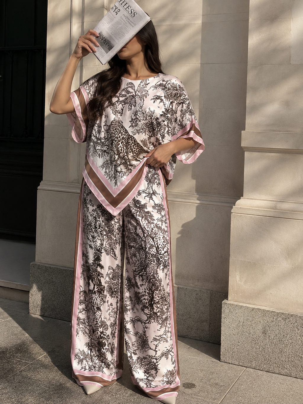 Ensemble MILLA - marron/rose