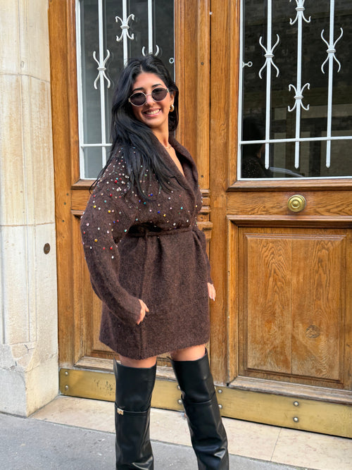 Gilet LYNDA - Marron