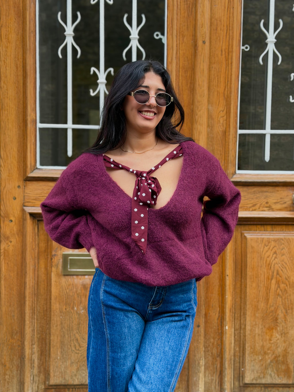 Pull LOUISA - Bordeaux