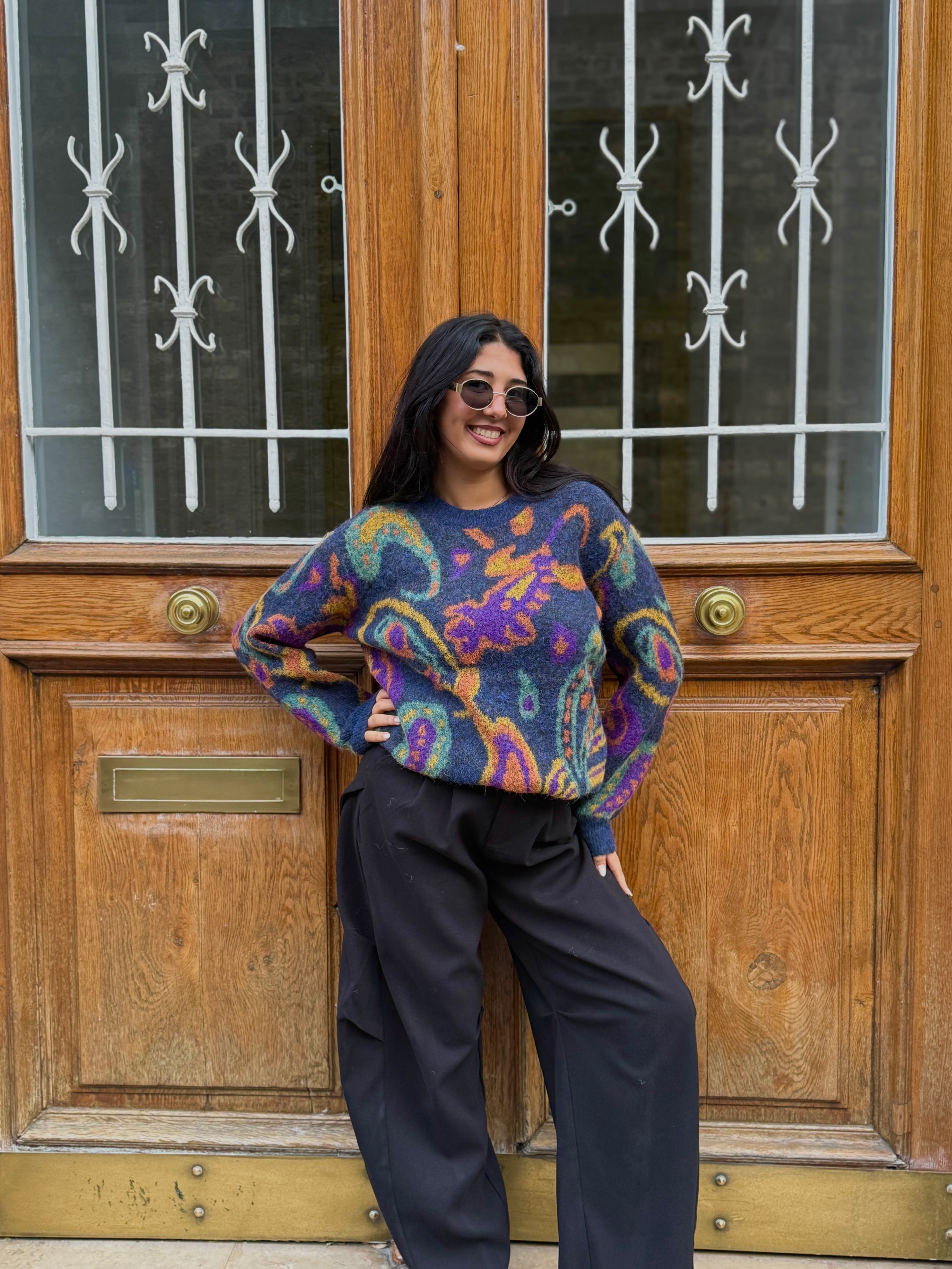 Pull HERNANDEZ bleu.