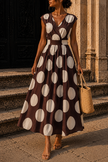Robe FLORENCE - marron/beige