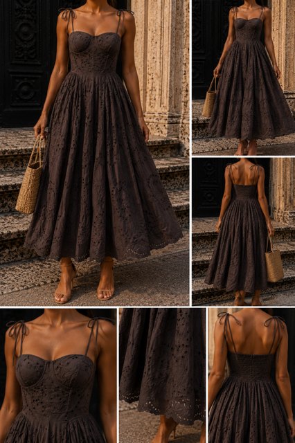 Robe MALAK - Marron
